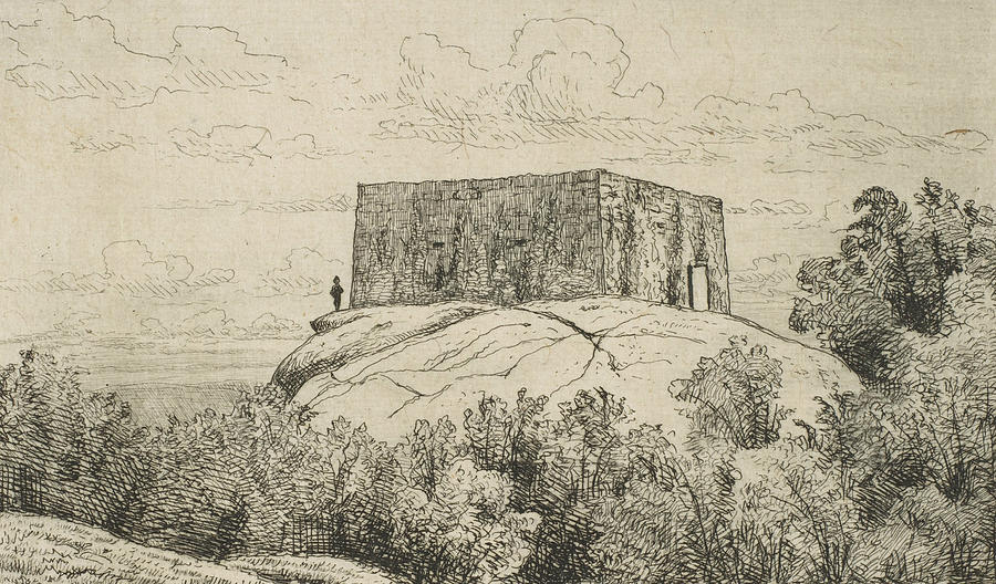 A Powder Magazine in Central Park  Relief by Henry Farrer
