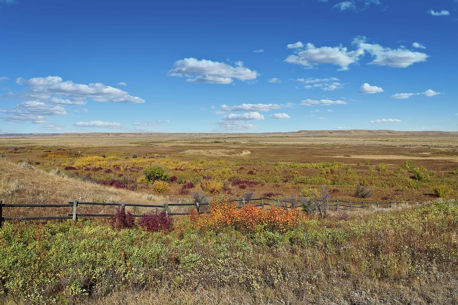 A Prairie Fence Photograph by Allan Van Gasbeck