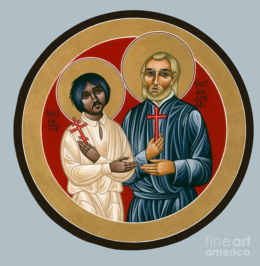A Prayer For Unity Holy Martyrs St Peter the Aleut and St Andrew Bobola 072 Painting by William Hart McNichols
