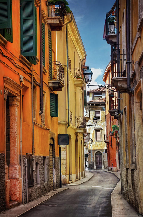 A Pretty Little Street In Verona Italy Photograph by Carol Japp