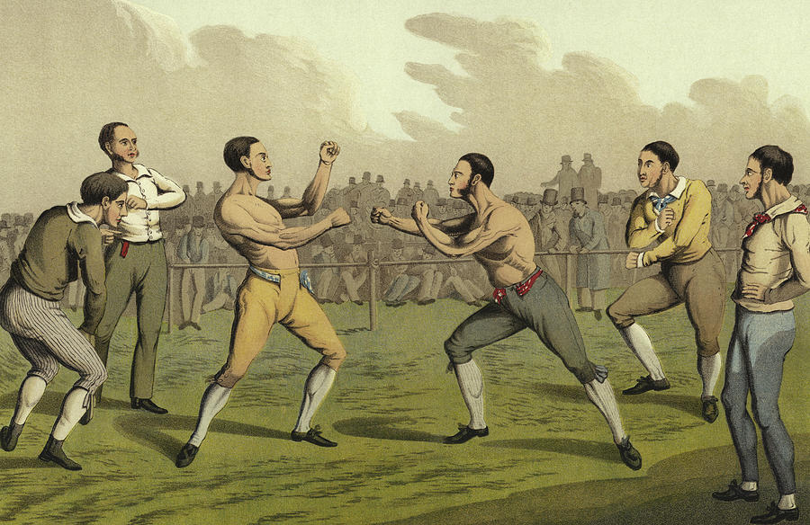Sports Painting - A Prize Fight by Henry Thomas Alken