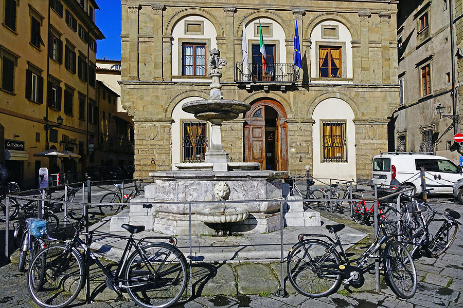 A Public Fountain In Florence Italy Photograph by Rick Rosenshein