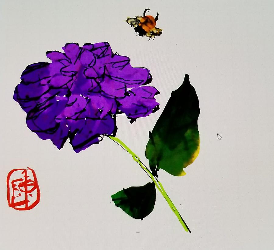 A Purple Flower  Photograph by Debbi Saccomanno Chan