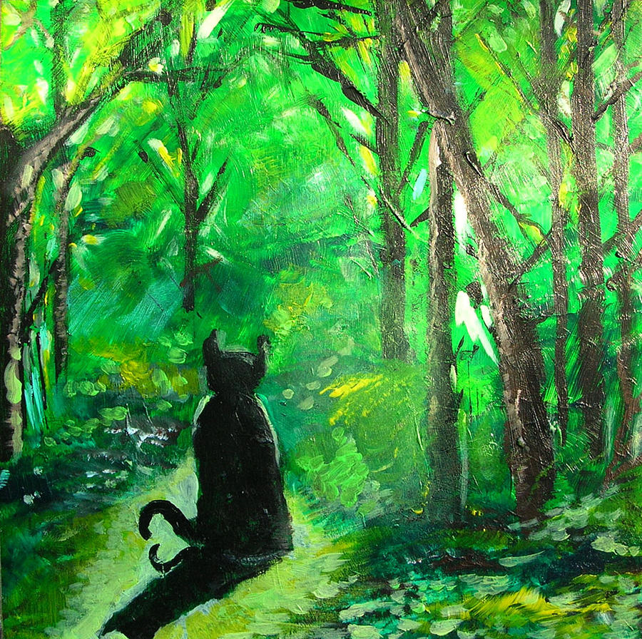 A Purrfect Day Painting by Seth Weaver