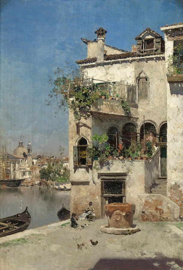 A Quiet Afternoon in Venice Painting by Martin Rico