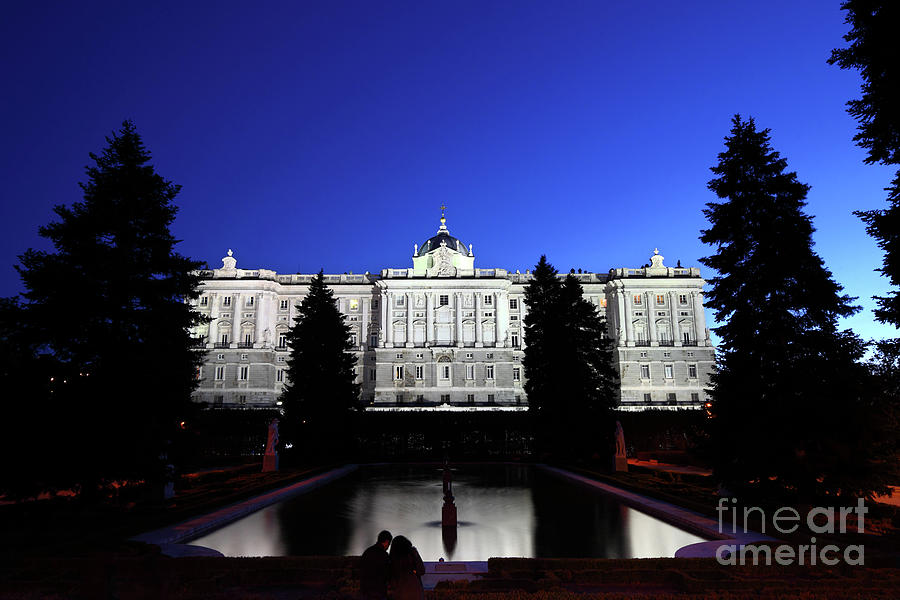 A Quiet Evening in Sabatini Gardens Madrid Photograph by James Brunker