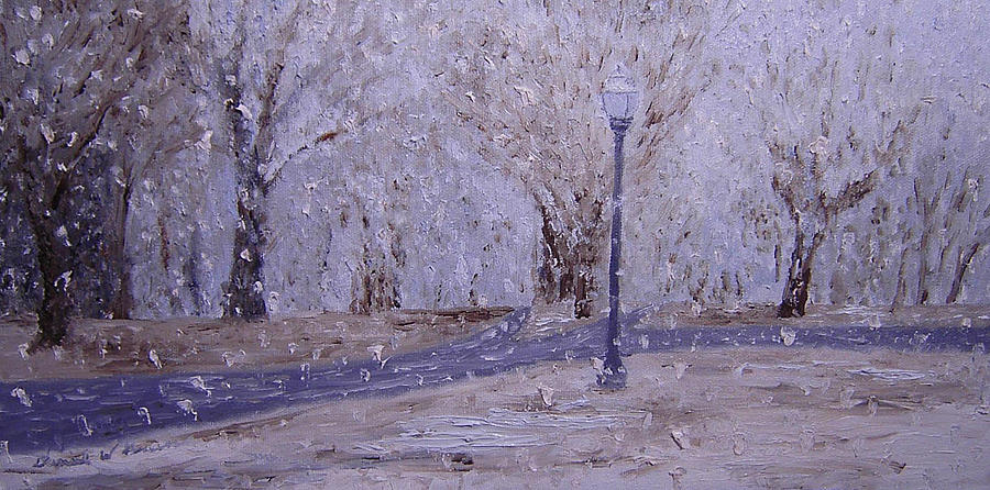 A Quiet Snow Painting by Daniel W Green