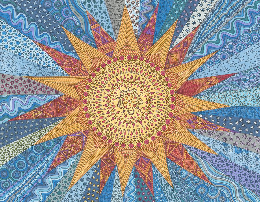 A Quilt of Sunshine Drawing by Pamela Schiermeyer