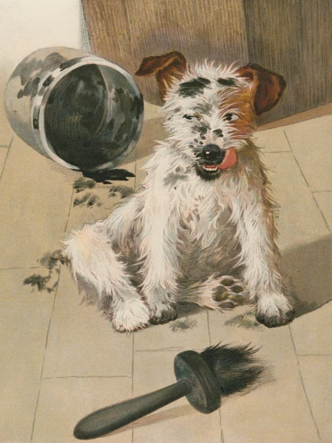 Dog Painting - A Ragamuffin by English School