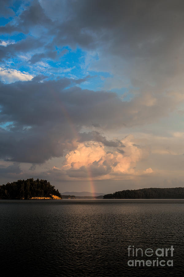 A Rainbow at Lake James Photograph by Robert Loe
