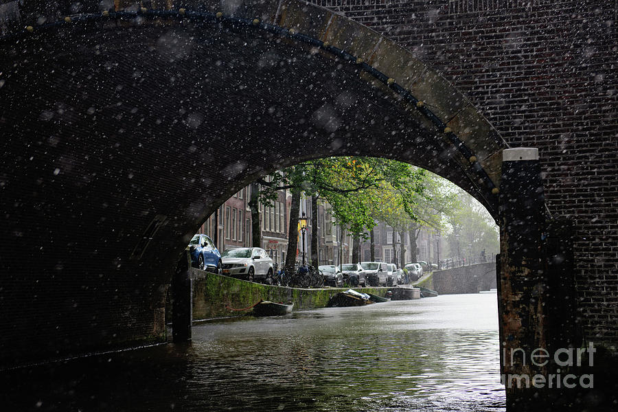 Amsterdam Photograph - A Rainy Day by Anna Serebryanik