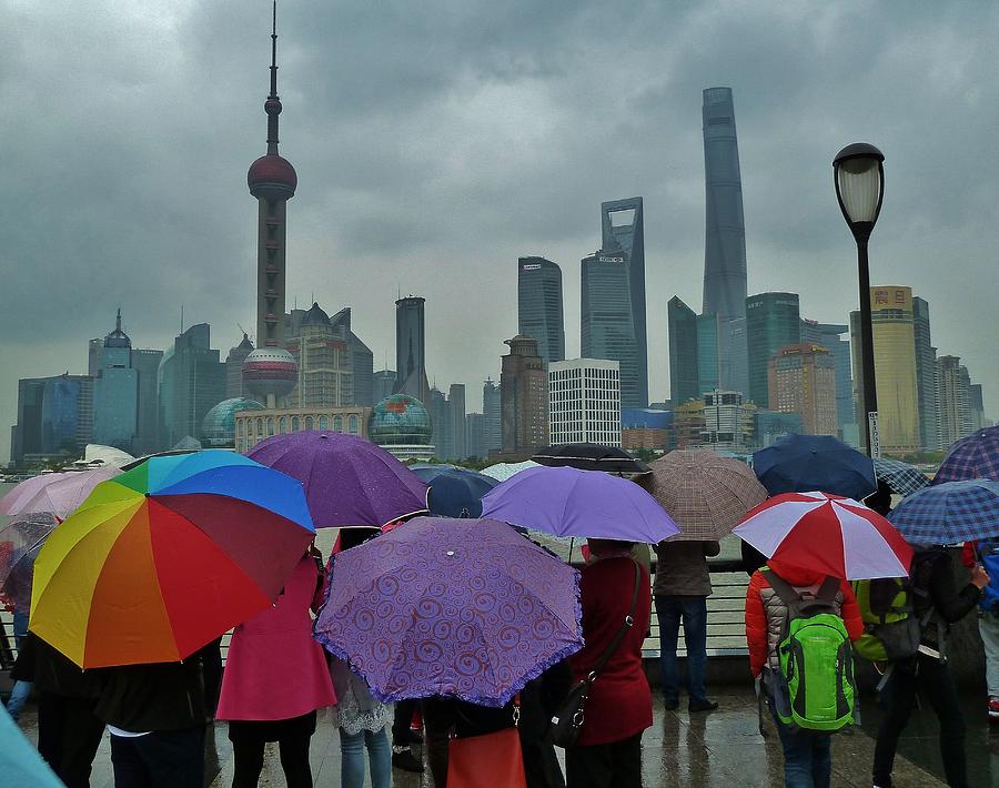 A Rainy Day In Shanghai Photograph by Loring Gimbel