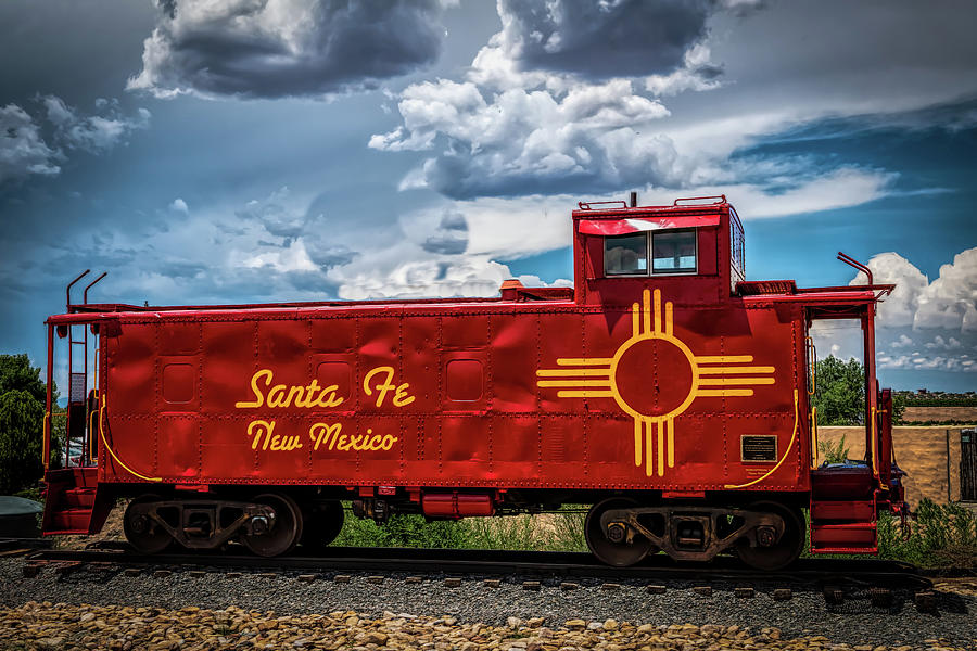 A Red Caboose On The Loose Photograph by Paul LeSage