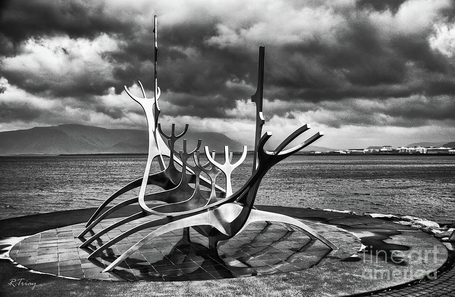 The Viking Ship Sculpture Sun Voyager of Reykjavik  Photograph by Rene Triay FineArt Photos