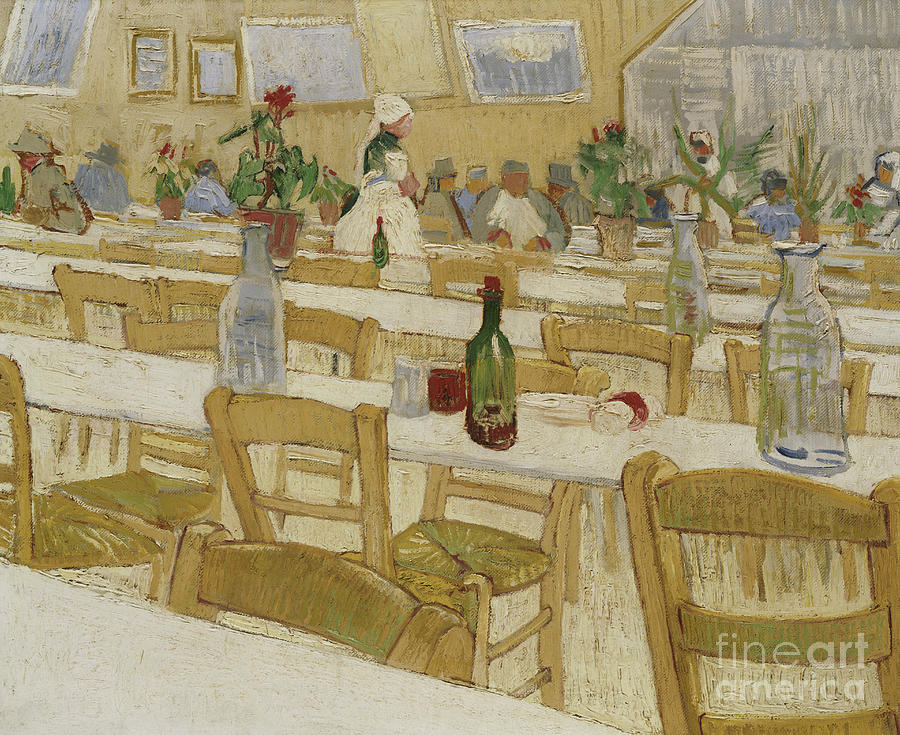 Vincent Van Gogh Painting - A Restaurant Interior by Van gogh by Vincent Van Gogh