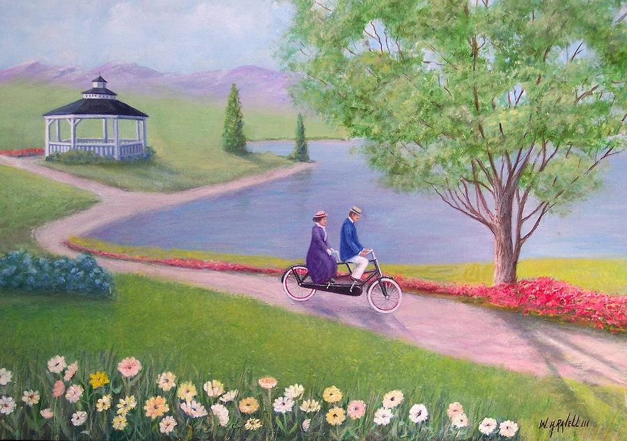 Landscape Painting - A Ride In The Park by William Ravell Landscape Painting - A Ride In The Park by William Ravell