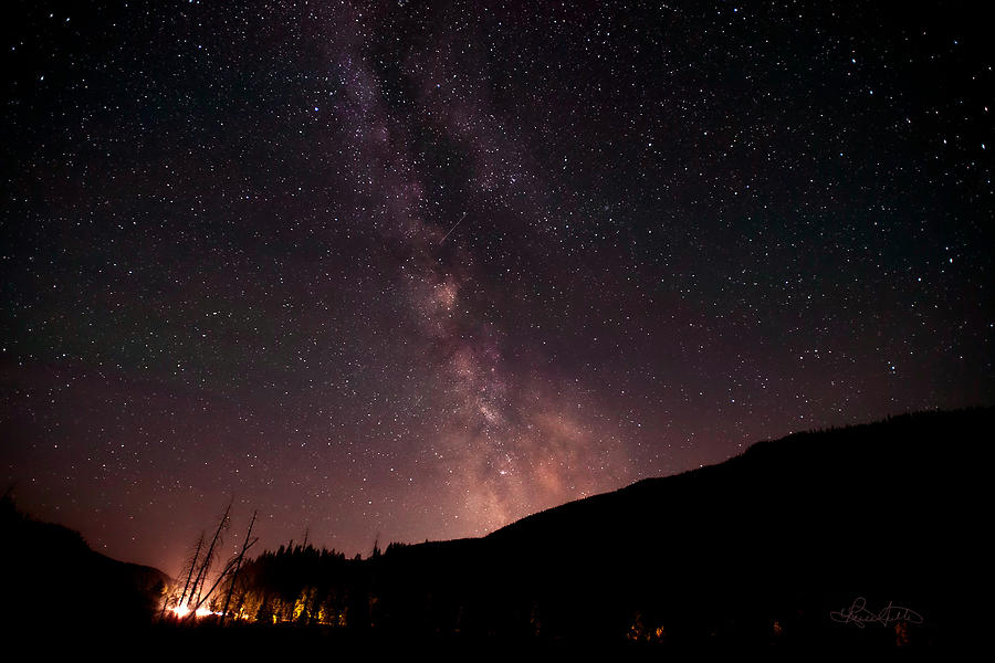 A Ride Under Montanas Milky Way Photograph by Renee Sullivan