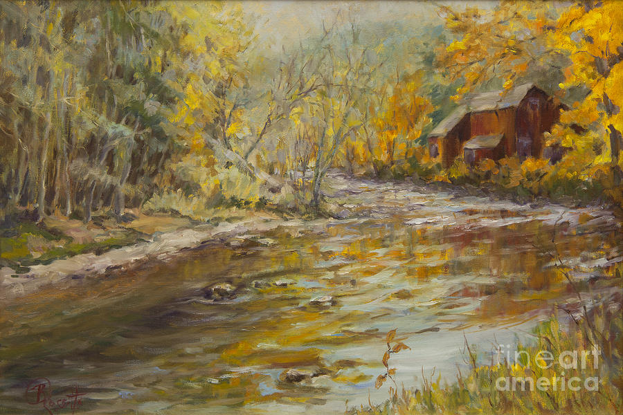 A River Runs By Painting by B Rossitto
