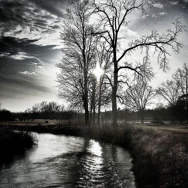 Nature Photograph - A River Runs Through It.#reflection by Douglas Carey