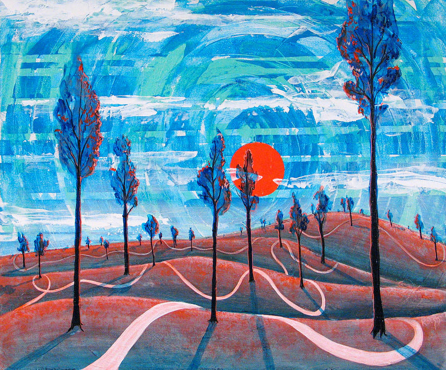 Tree Painting - A Road To Nowhere by Rollin Kocsis