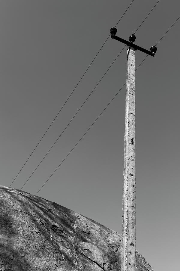A Rock and a Pole, Hampi, 2017 Photograph by Hitendra SINKAR