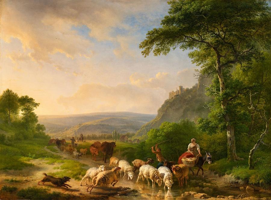 Landscape with Bathers and Shepherds