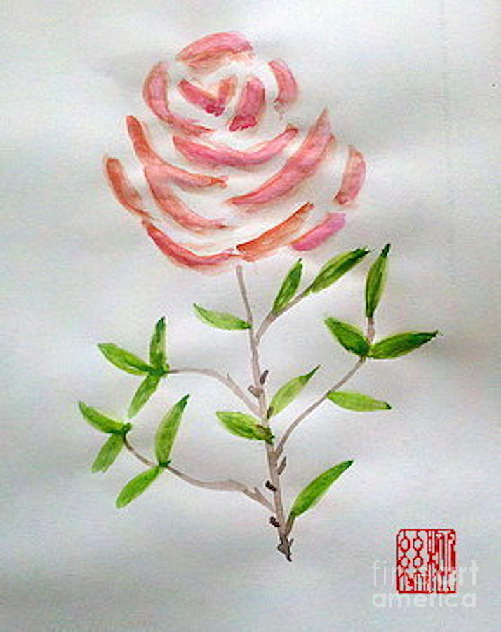 A Rose is a Rose is a Rose Painting by Margaret Welsh Willowsilk
