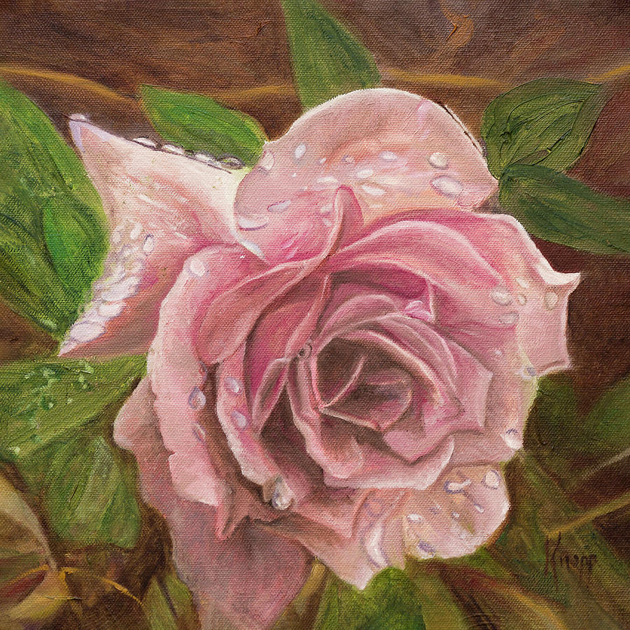 Flower Painting -  A Rose by Kathy Knopp