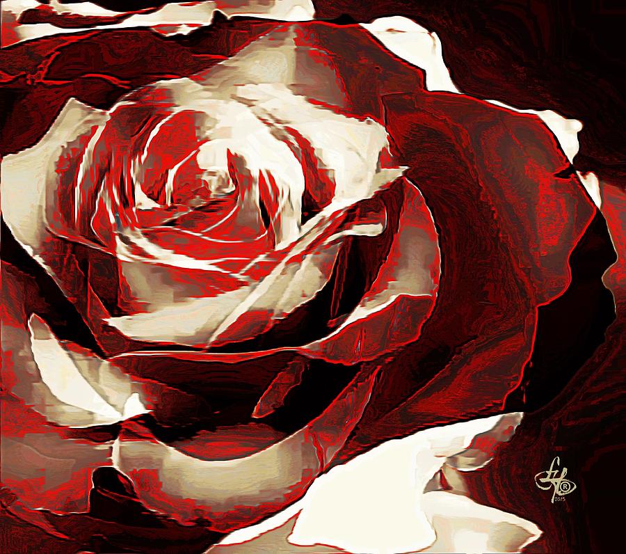 A Rose Of Love Digital Art by Lynda Payton