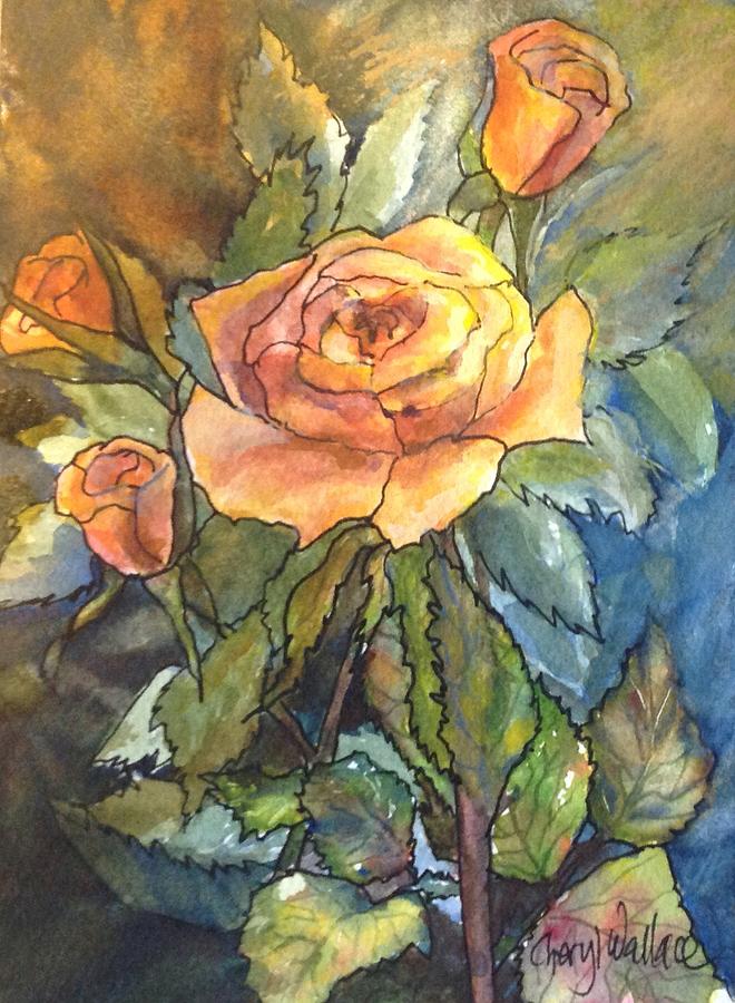 A Rose Without Thorns Painting by Cheryl Wallace