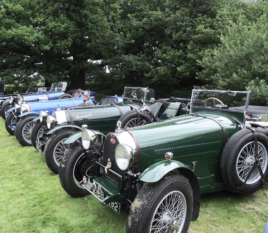 Car Photograph - A Row of Bugattis by Dawn Hay