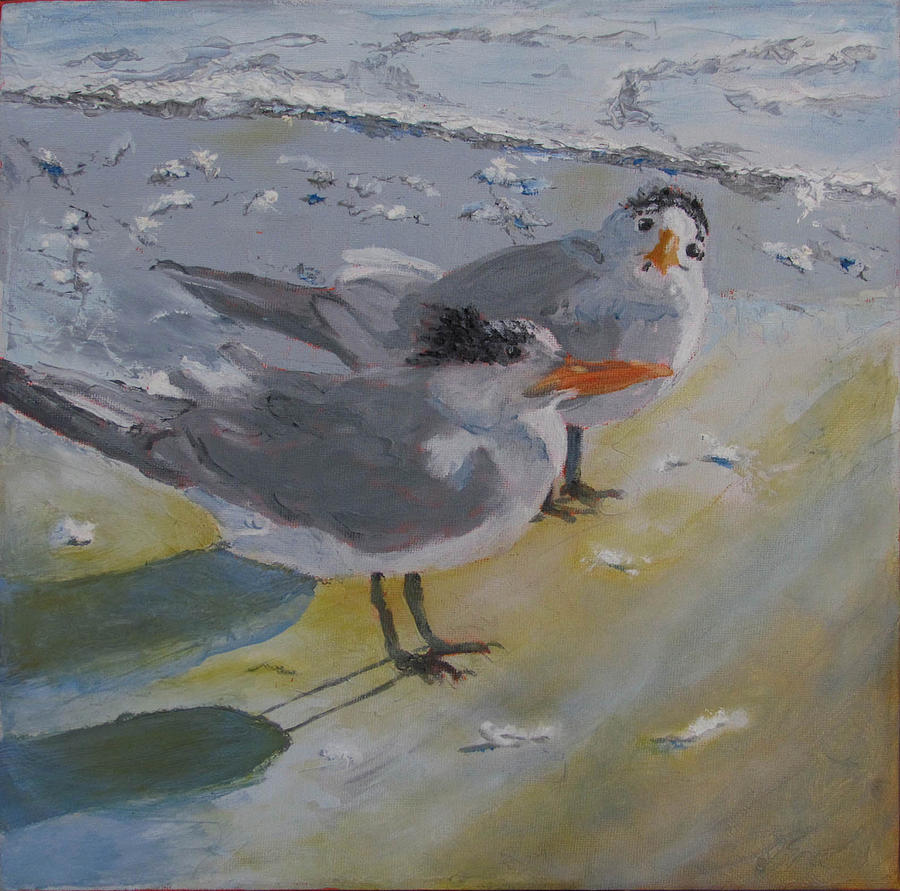 Tern Painting - A Royal Tern by Libby Cagle Tern Painting - A Royal Tern by Libby Cagle