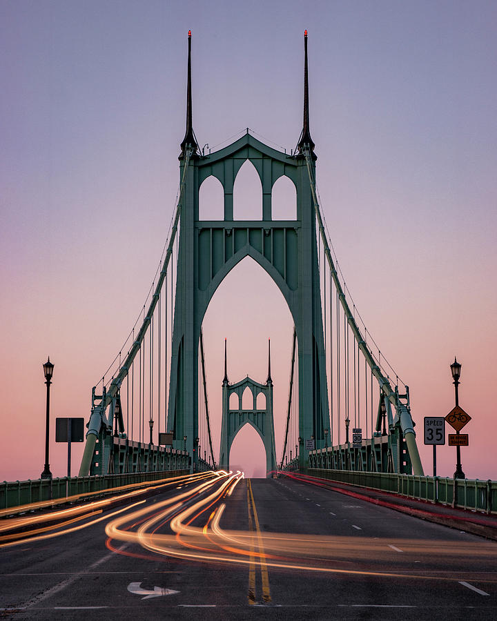 A Saint Johns Bridge Summer Moment Photograph by Wasim Muklashy