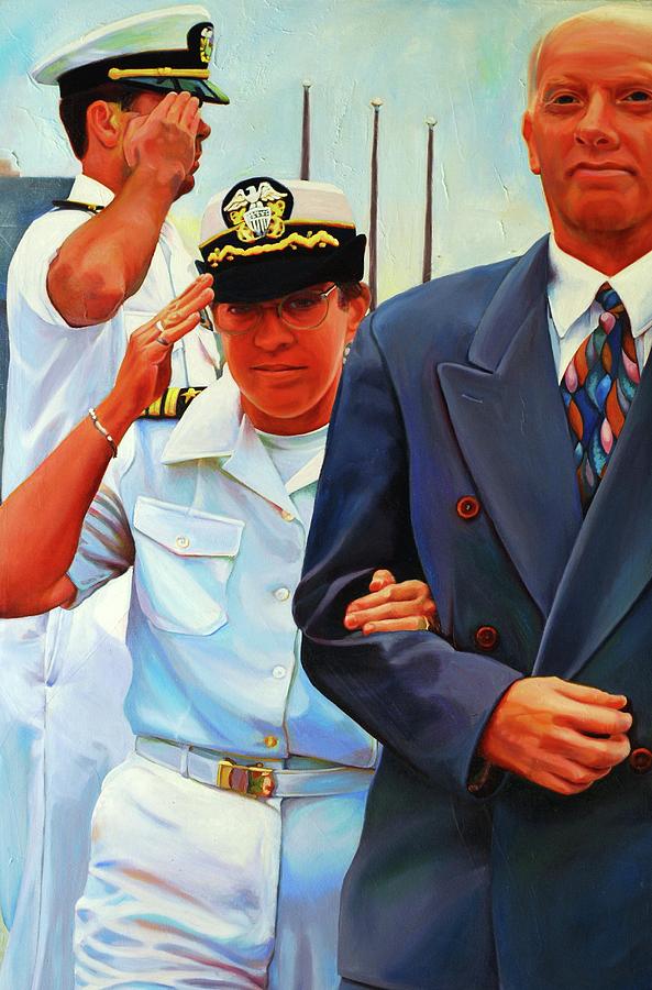 Portrait Painting - A Salute to the Commander by Kelly McNeil