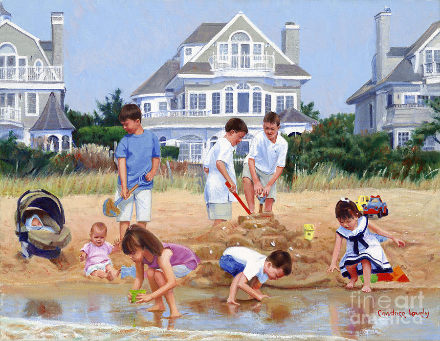 A Sand Castle for Nana Painting by Candace Lovely