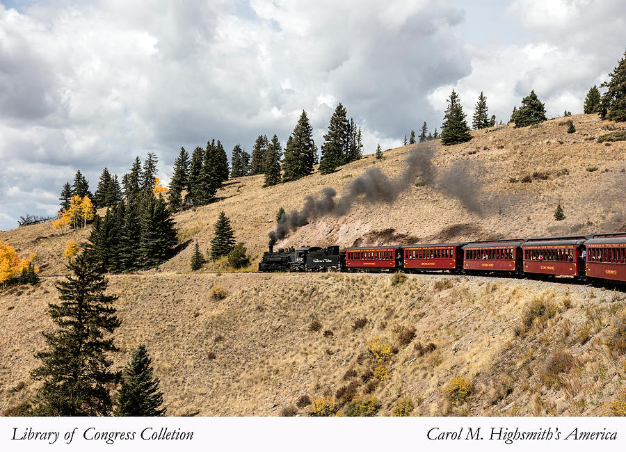 A Scenic Railroad steam train, near Antonito in Conejos County in Colorado Photograph by Carol M Highsmith