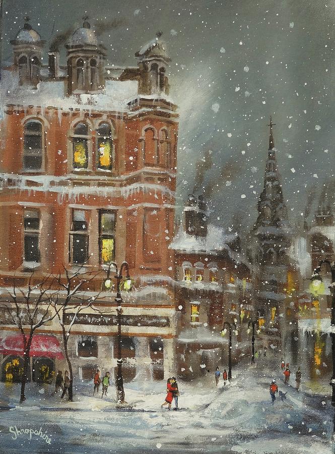 A Scottish Snowfall Painting by Tom Shropshire