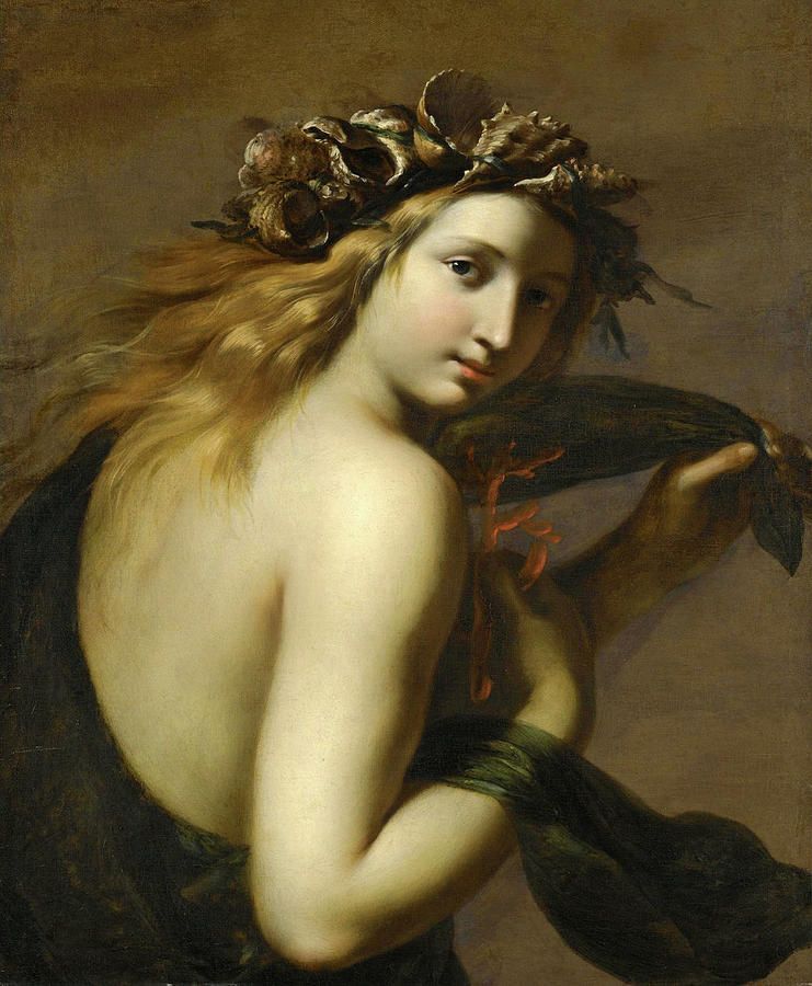 A Sea-Nymph possibly Galatea Painting by Ginevra Cantofoli
