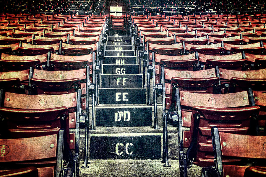Boston Red Sox Photograph - A Sea of Red - Fenway Park Boston by Joann Vitali