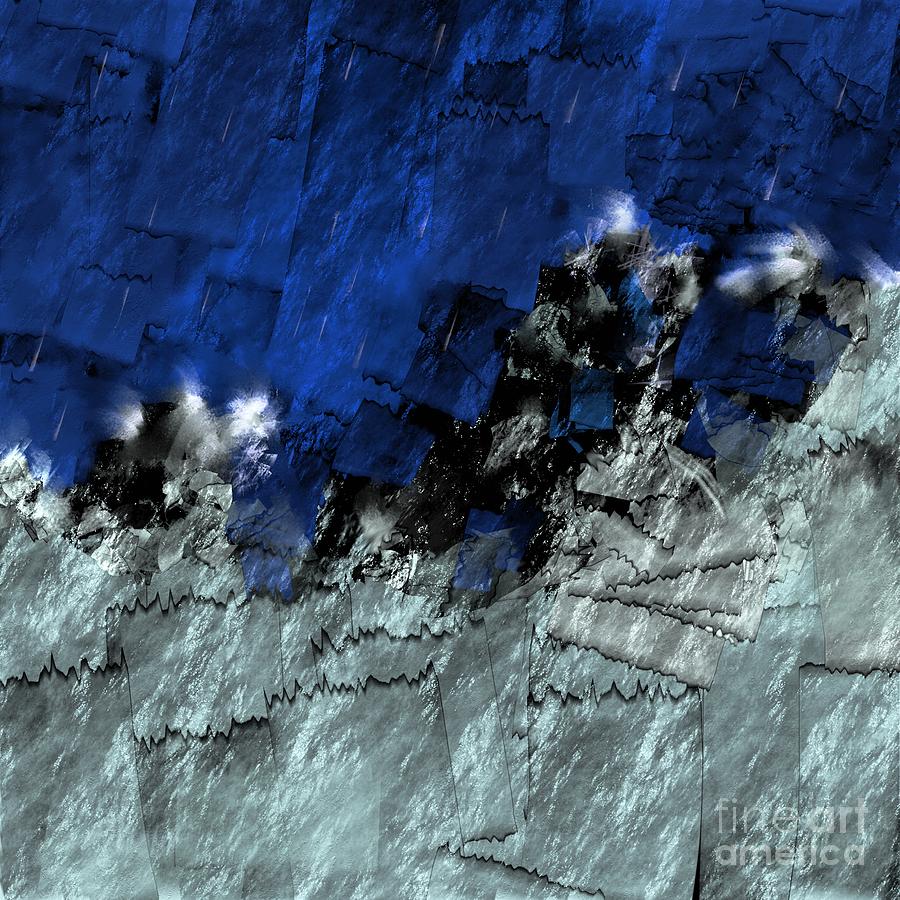Abstract Digital Art - A sea storm in my heart by Silvia Ganora