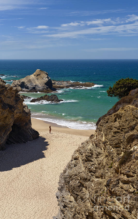 A secluded Portuguese beach Photograph by Mikehoward Photography
