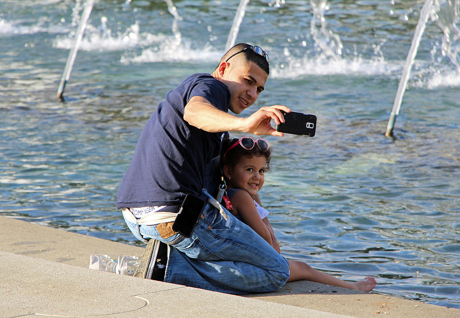 A Selfie With His Daughter Photograph by Cora Wandel