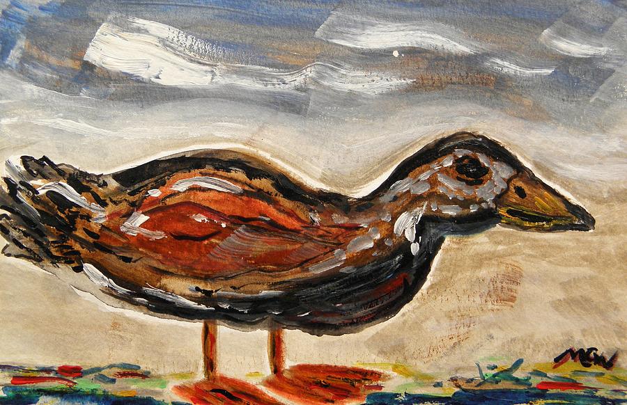 Duck Painting - A September Afternoon Companion by Mary Carol Williams
