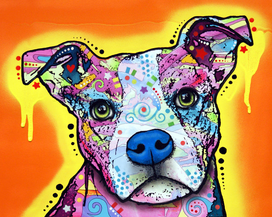 A Serious Pit Painting by Dean Russo Art