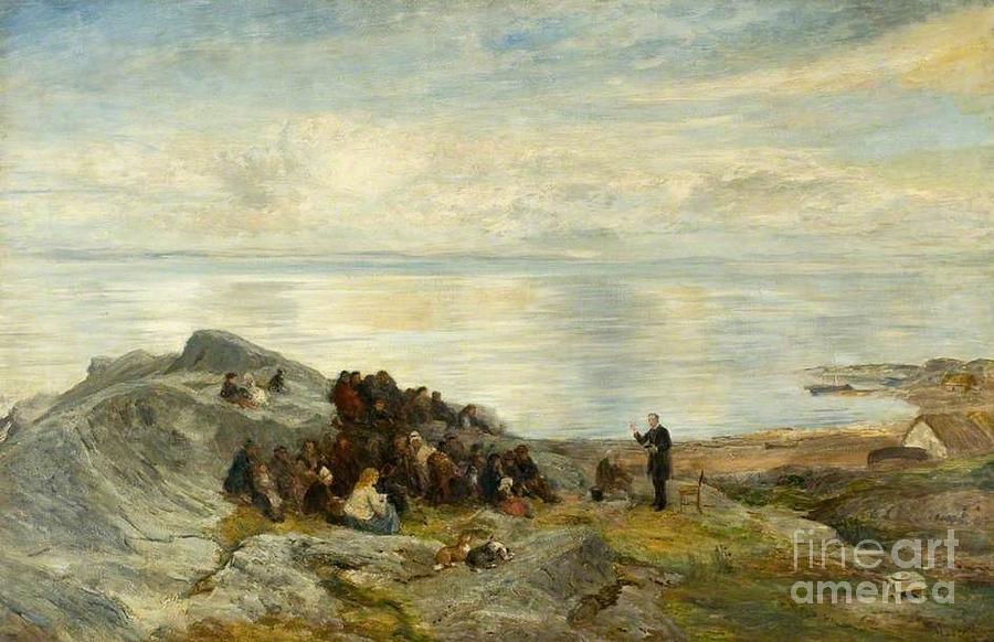 A Sermon by the Sea Painting by John MacWhirter
