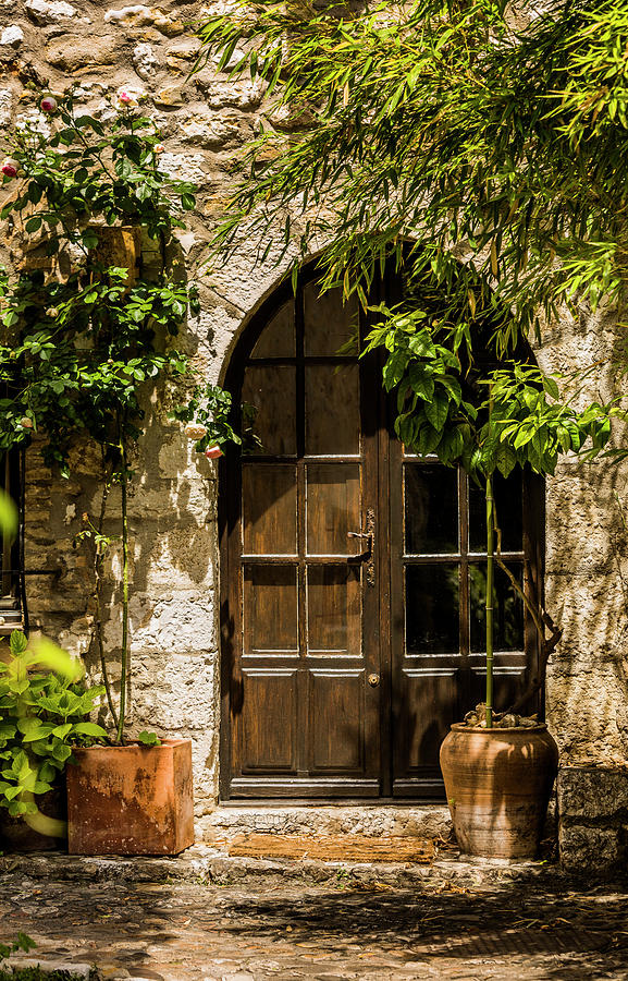 A Shadowy Door in Saint Paul de Vence France Photograph by Maggie Mccall