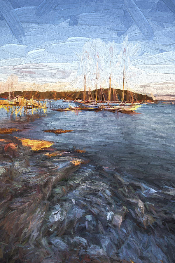 Acadia National Park Digital Art - A Ship II by Jon Glaser