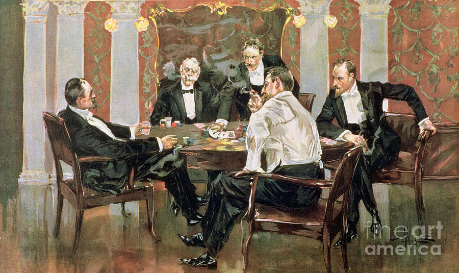 New York Painting - A Showdown by Albert Beck Wenzell New York Painting - A Showdown by Albert Beck Wenzell