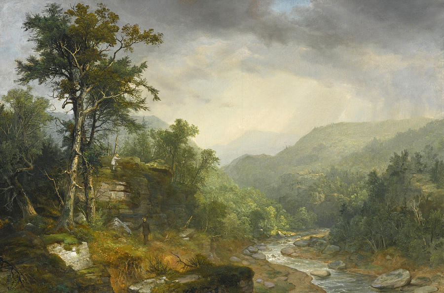 A Showery Day Among the Mountains Painting by Asher Brown Durand