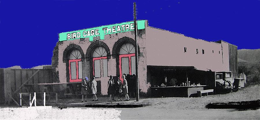 A shuttered Birdcage theater in Tombstone Arizona c.1929-2008 Photograph by David Lee Guss